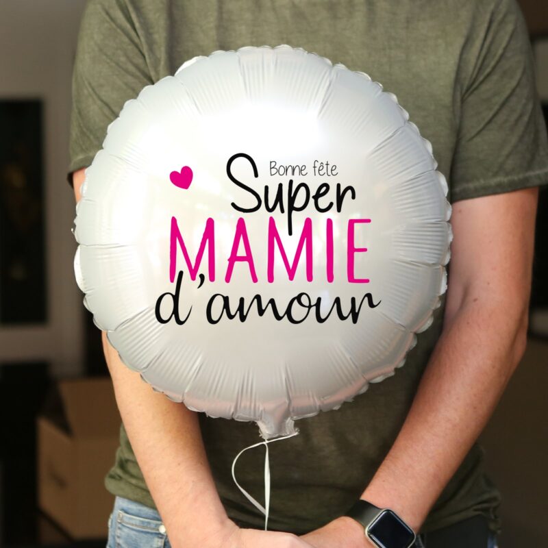 Ballon bonne fête mamie personnalisé