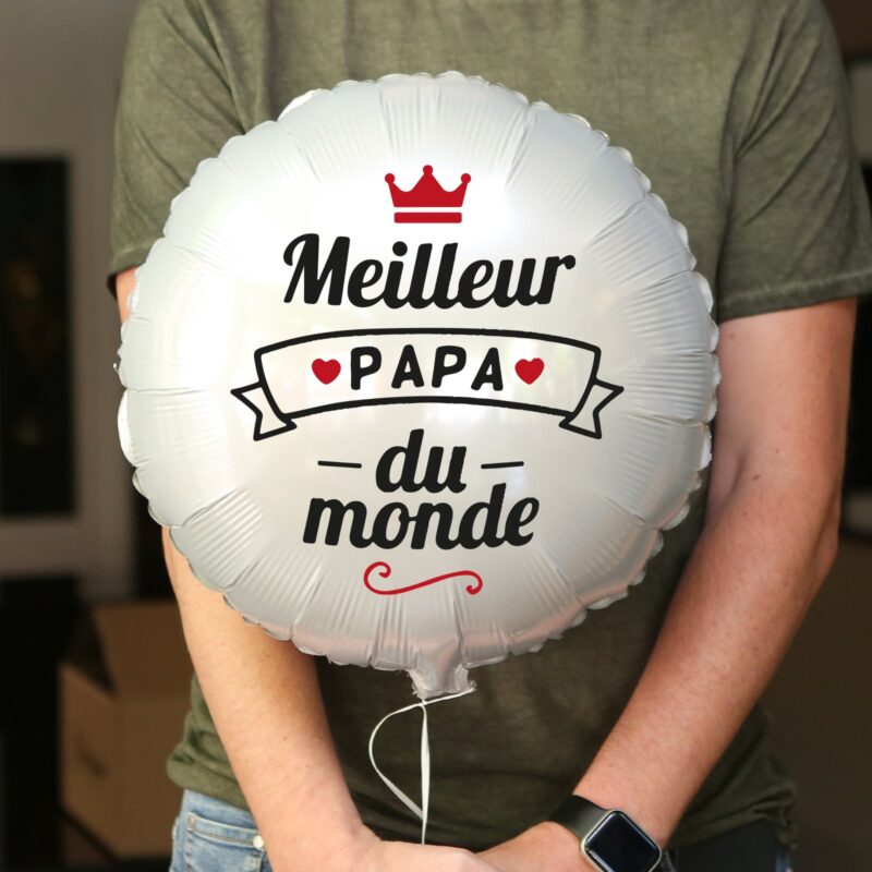 Ballon Bonne fête papa personnalisé