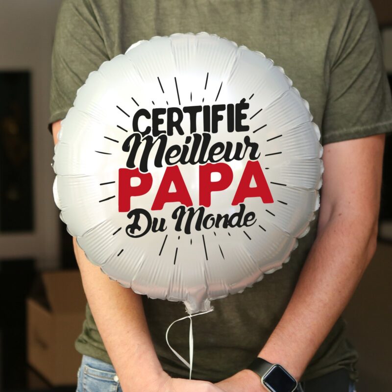 Ballon Bonne fête papa personnalisé