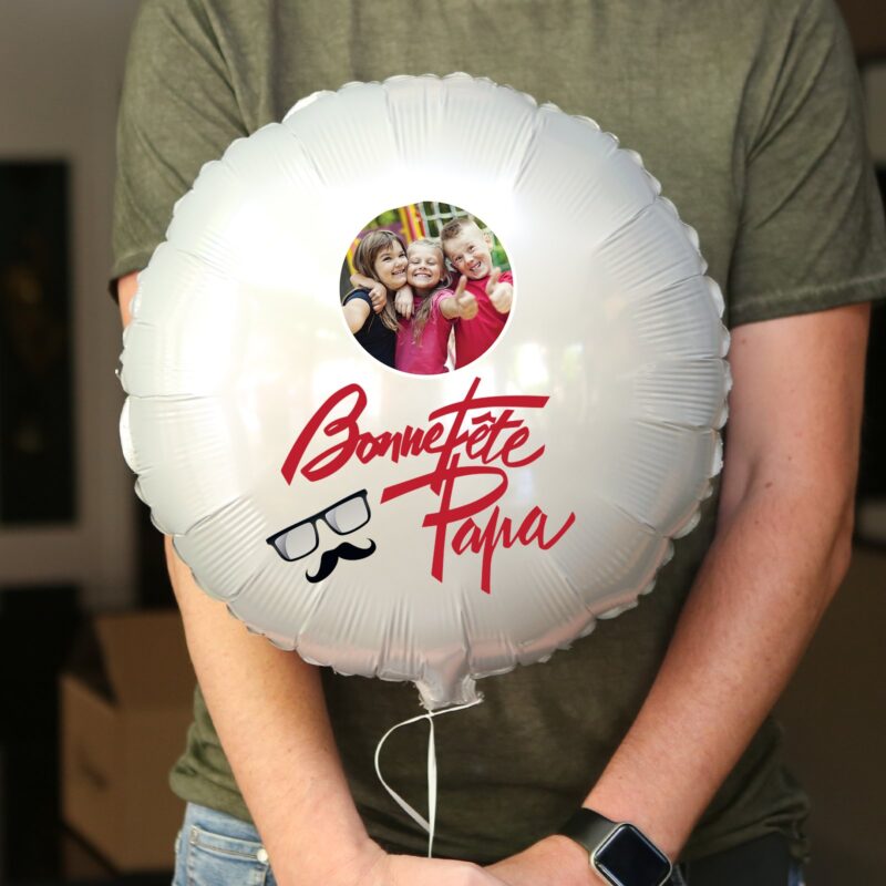 Ballon Bonne fête papa personnalisé