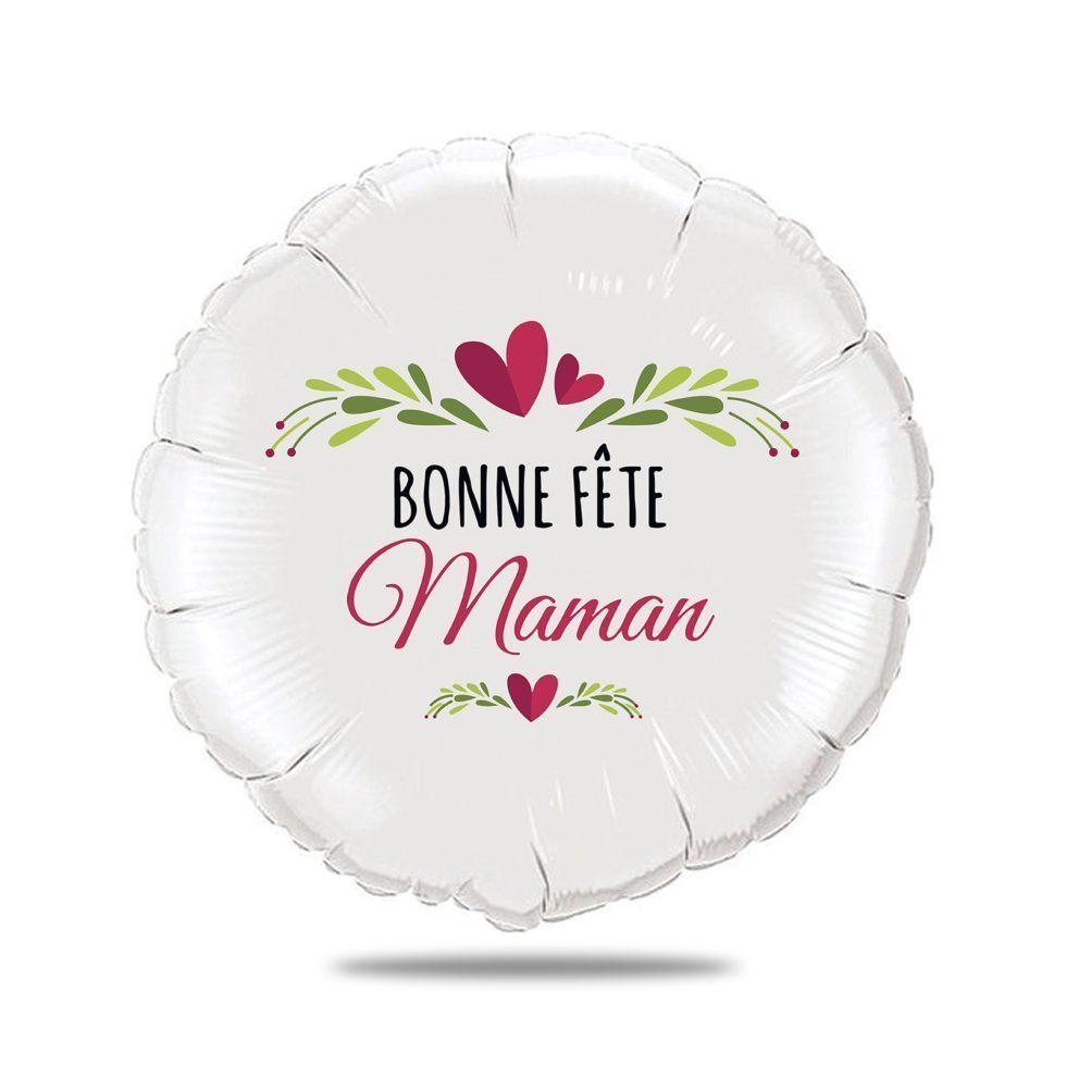 Ballon bonne fête maman personnalisé