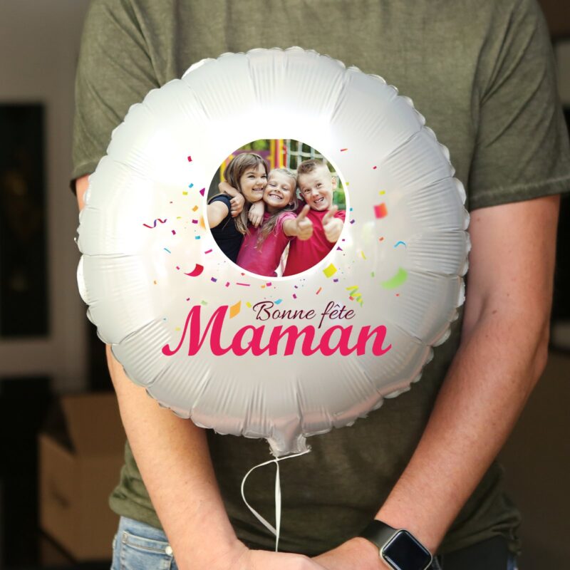 Ballon bonne fête maman personnalisé