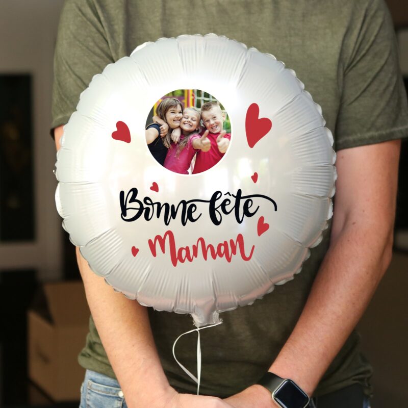 Ballon bonne fête maman personnalisé