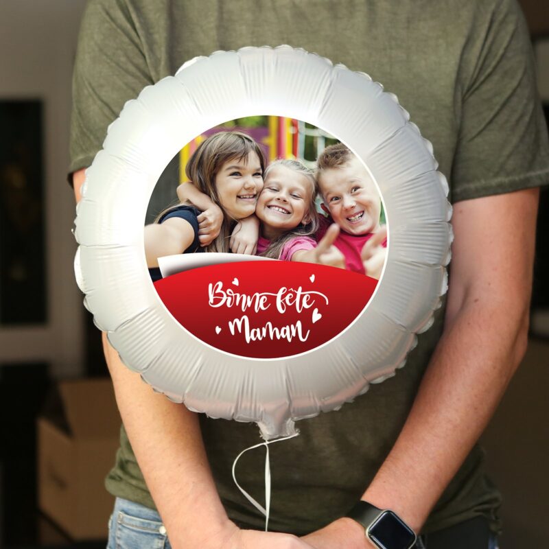 Ballon bonne fête maman personnalisé