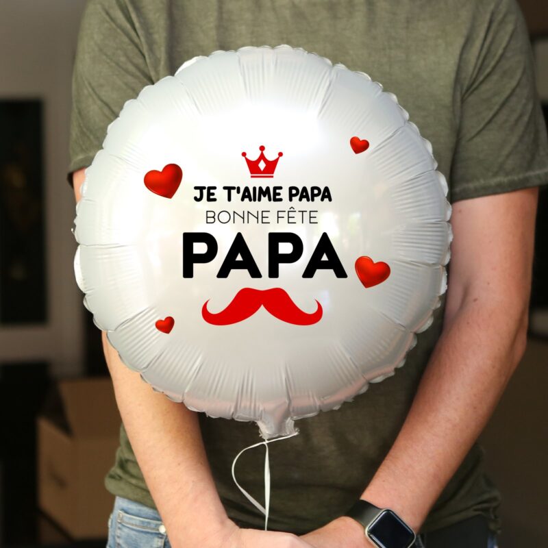 Ballon Bonne fête papa personnalisé