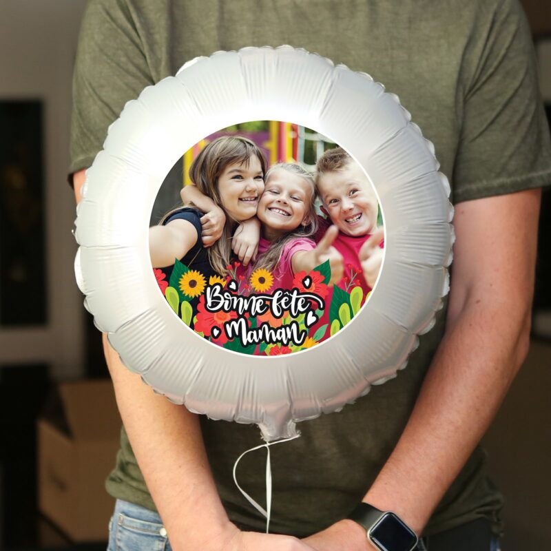 Ballon bonne fête maman personnalisé