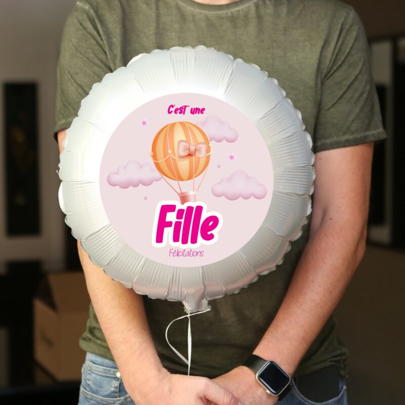 Ballon annonce grossesse - c'est une fille