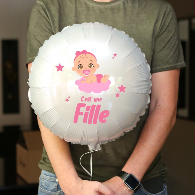 Ballon annonce grossesse - c'est une fille