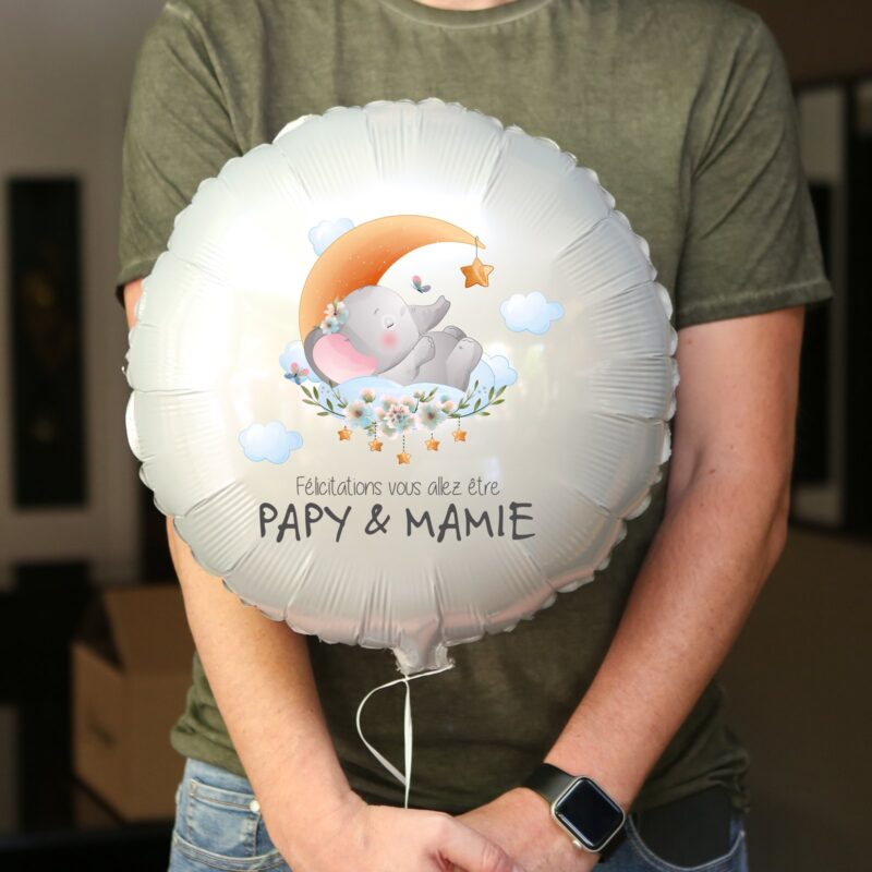 Ballon annonce grossesse - félicitation vous allez être papy et mamie