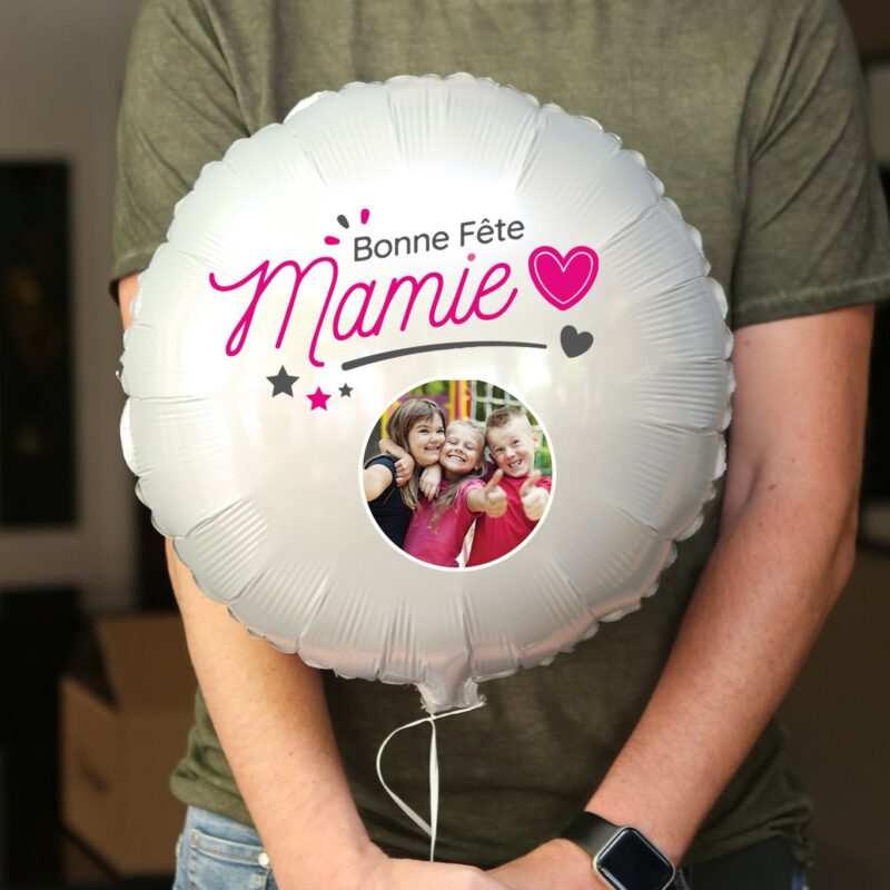 Ballon bonne fête mamie personnalisé