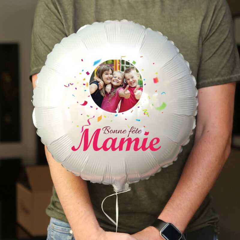 Ballon bonne fête mamie personnalisé