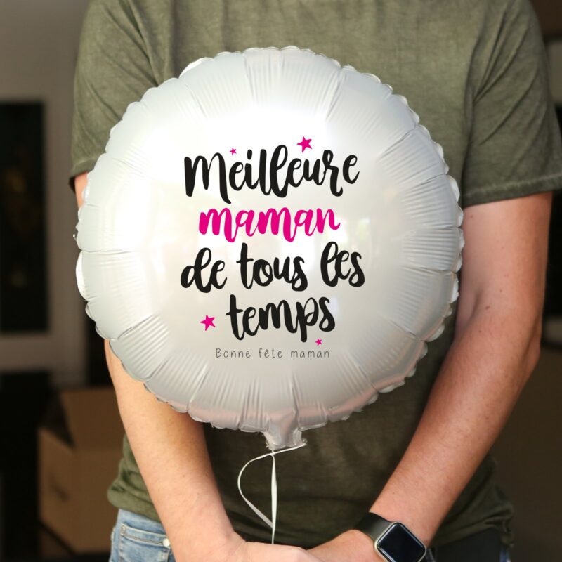 Ballon bonne fête maman personnalisé