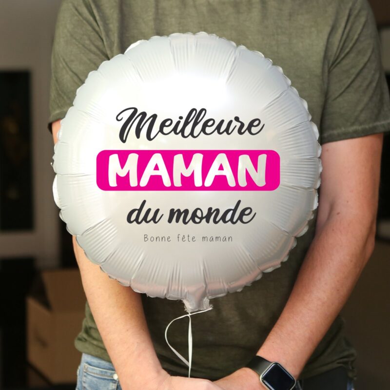 Ballon bonne fête maman personnalisé