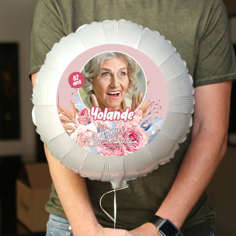 Ballon bonne fête mamie personnalisé