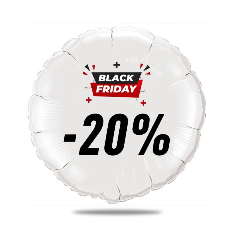 ballon aluminium 46cm Black Friday