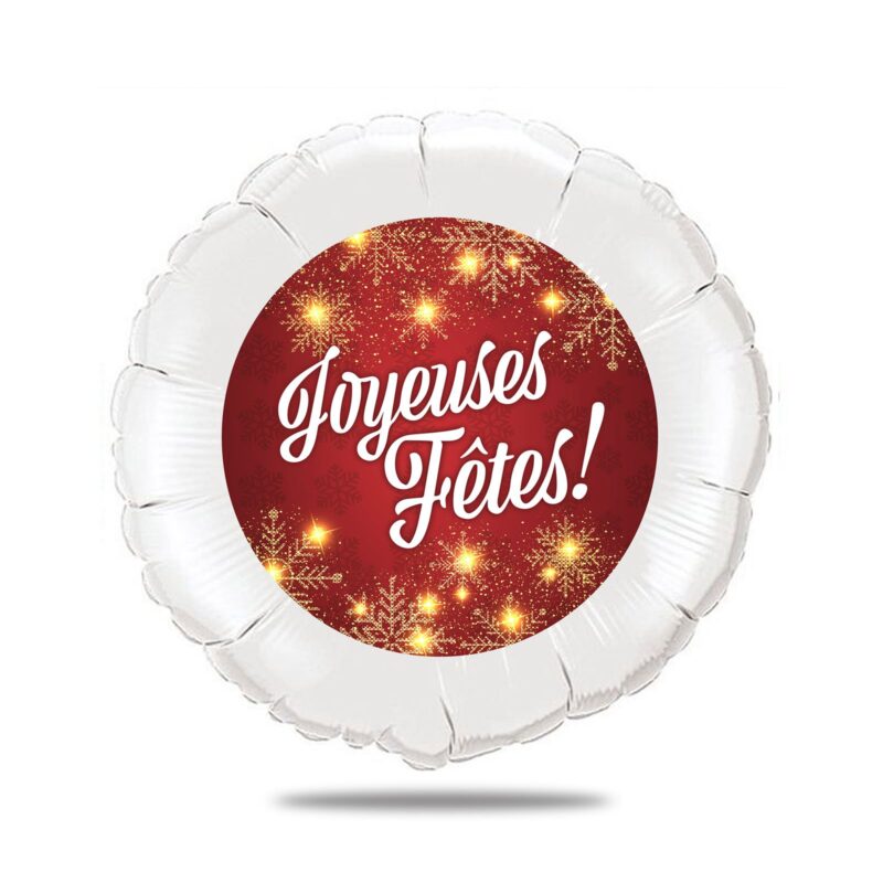 Ballon joyeuses fêtes personnalisé