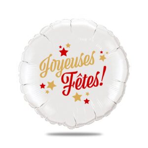 Ballon joyeuses fêtes personnalisé