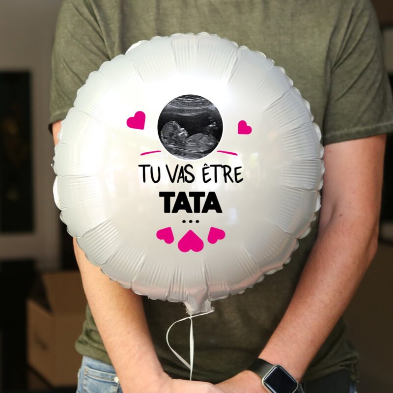 ballon de fête personnalisé pour future tata